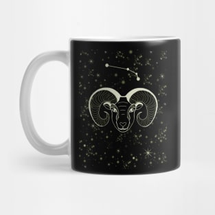 Aries Ram and aries constellation Mug